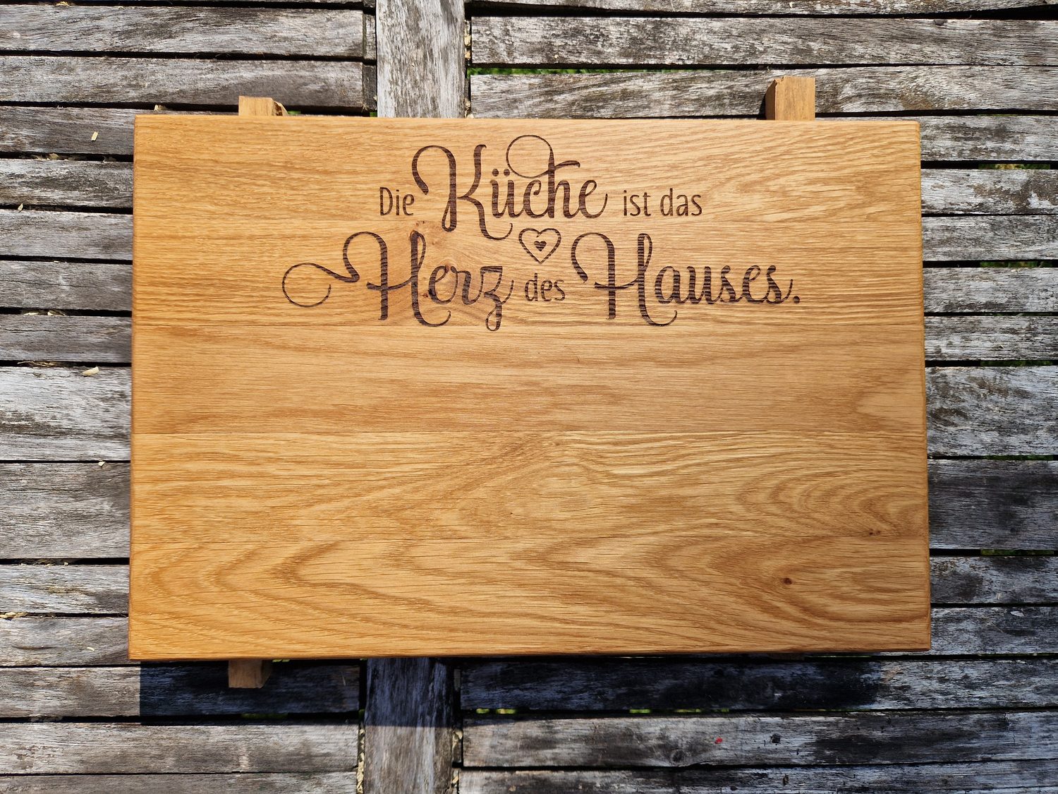 Schneidebrett "Küche, Herz des Hauses"