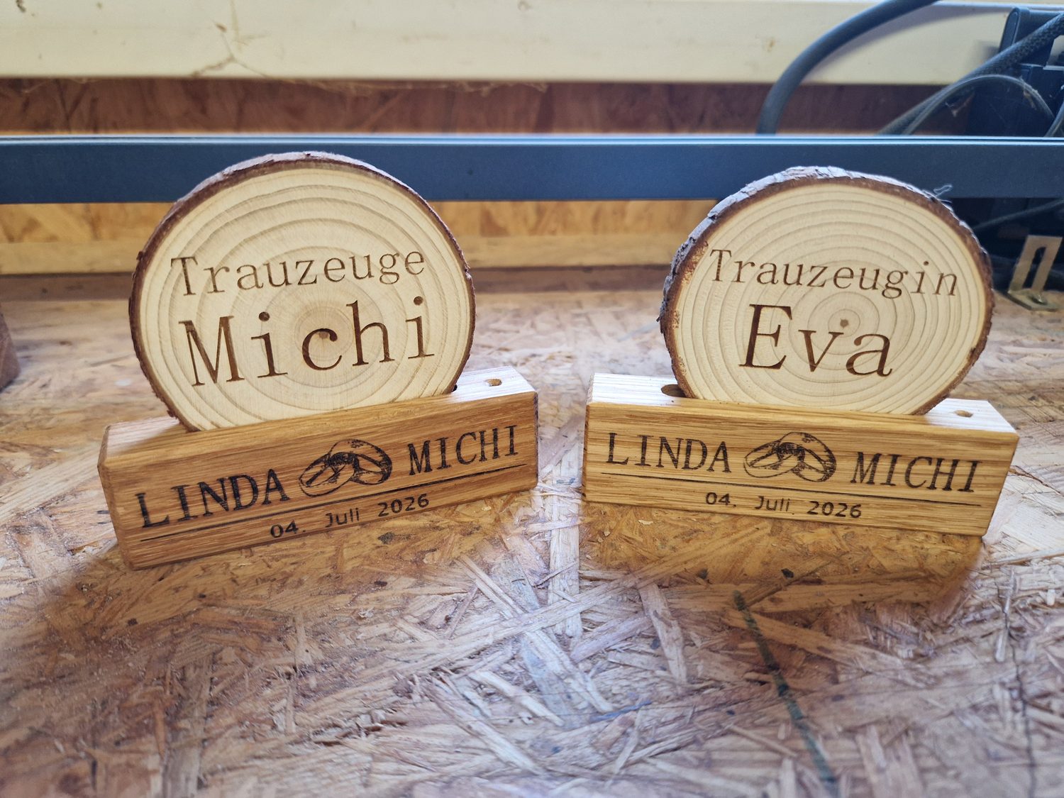 Personalisierter Tischschmuck für Hochzeiten und besondere Anlässe