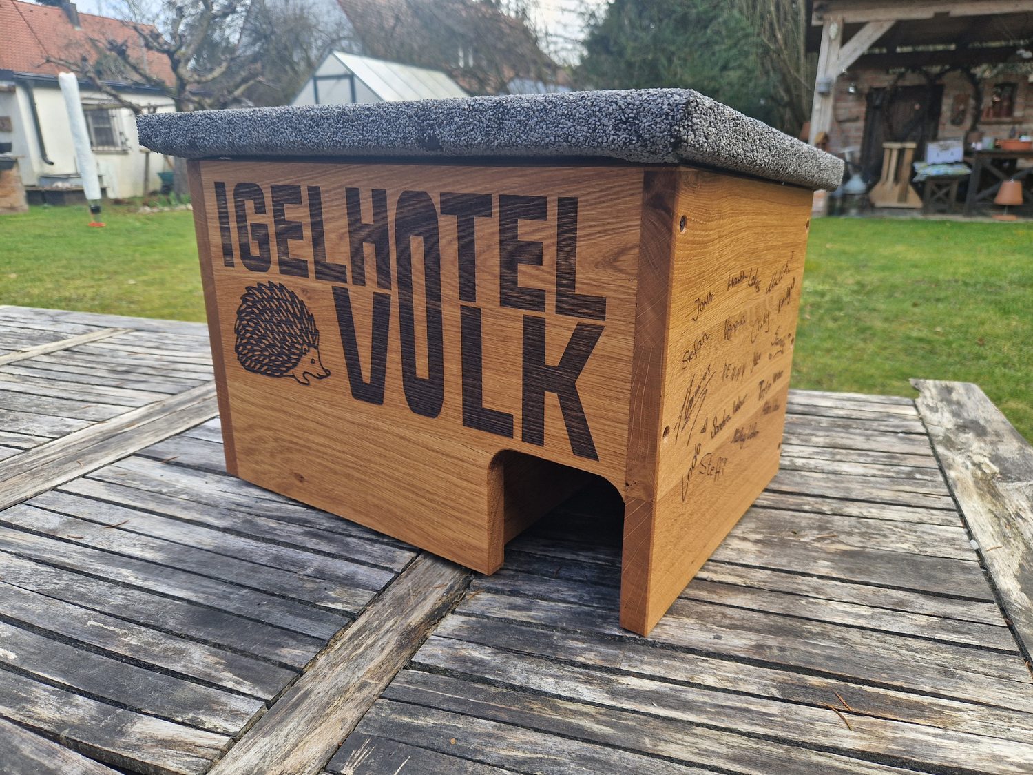 Personalisiertes Igelhotel