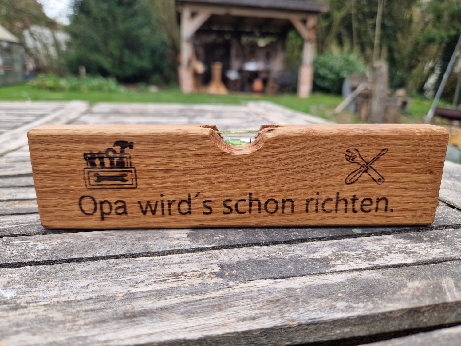 Personalisierte Wasserwaage