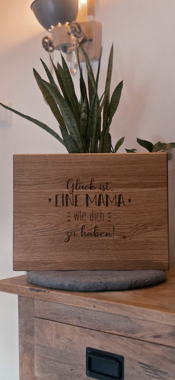 Schneidebrett "Glück eine Mama wie dich zu haben"