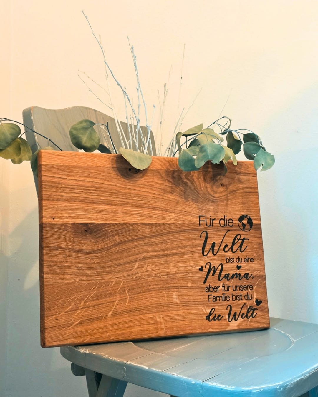 Schneidebrett " Welt Mama"