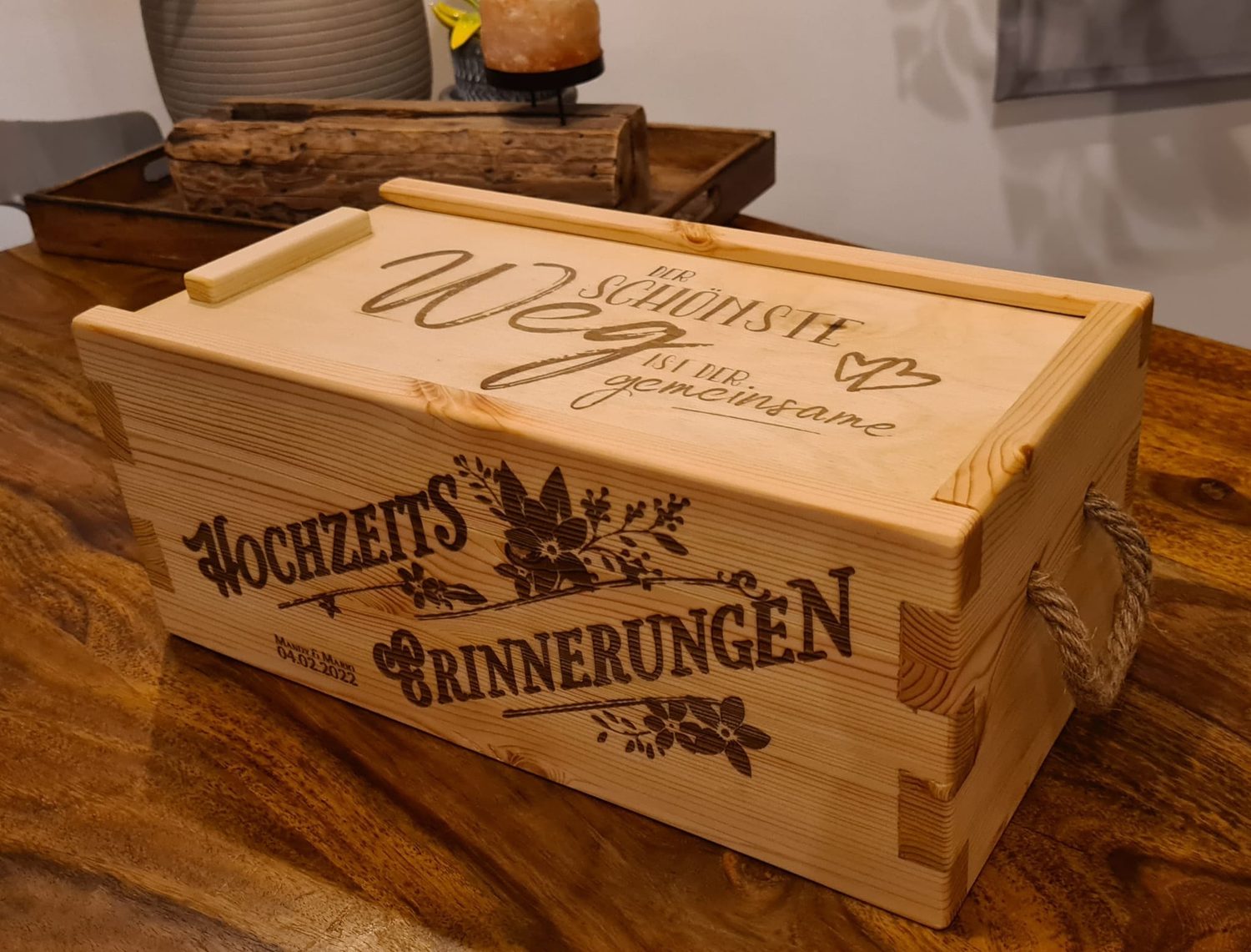 Personalisierbare Hochzeitskiste 1