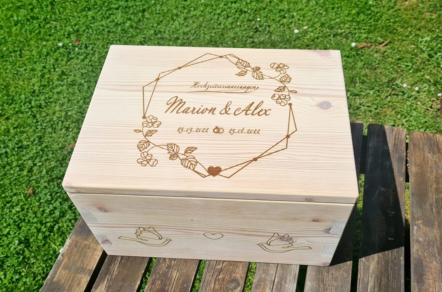 Personalisierbare Hochzeitskiste 2