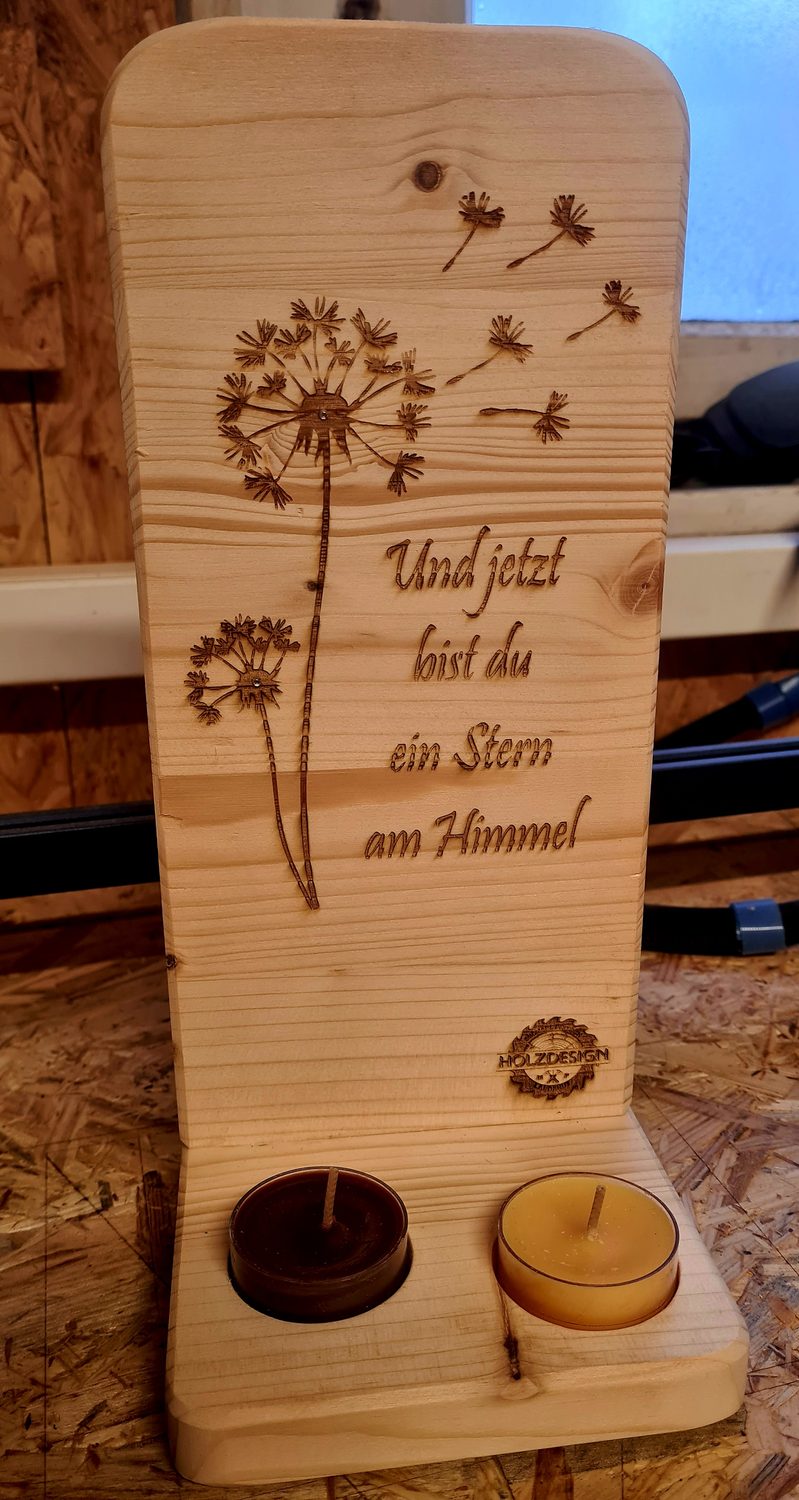 Teelichthalter "Pusteblume"